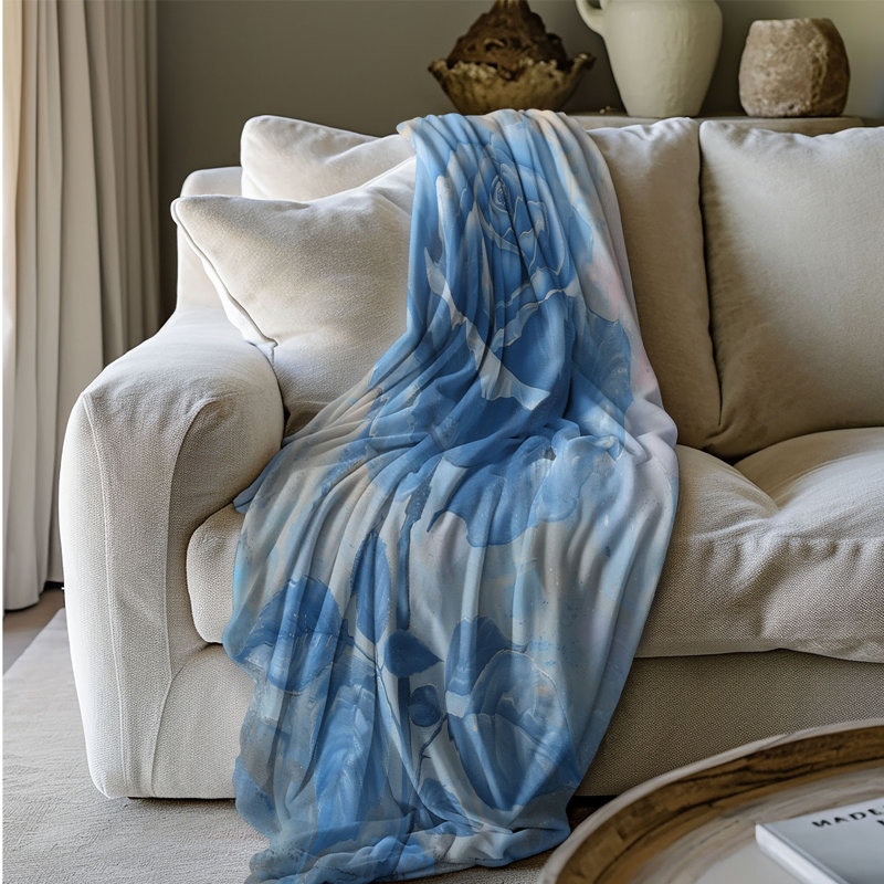 Motif de pastel rose - couverture Sherpa de qualité supérieure 1 pièce, Grand lit