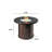 Round Smokeless Fire Pit Table with Hidden Fuel Tank