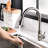 Kitchen Sink Faucet With Pull Down , Single Handle Brass, Brushed Nickel, Touch-On, 3 Modes Water, Simple Install Technique Approach Easy To