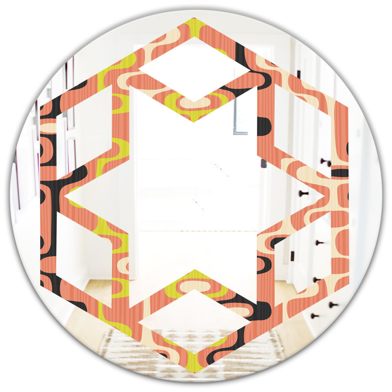 Miroir mural Hexagon Star, H 23,6 po x l 23,6 po