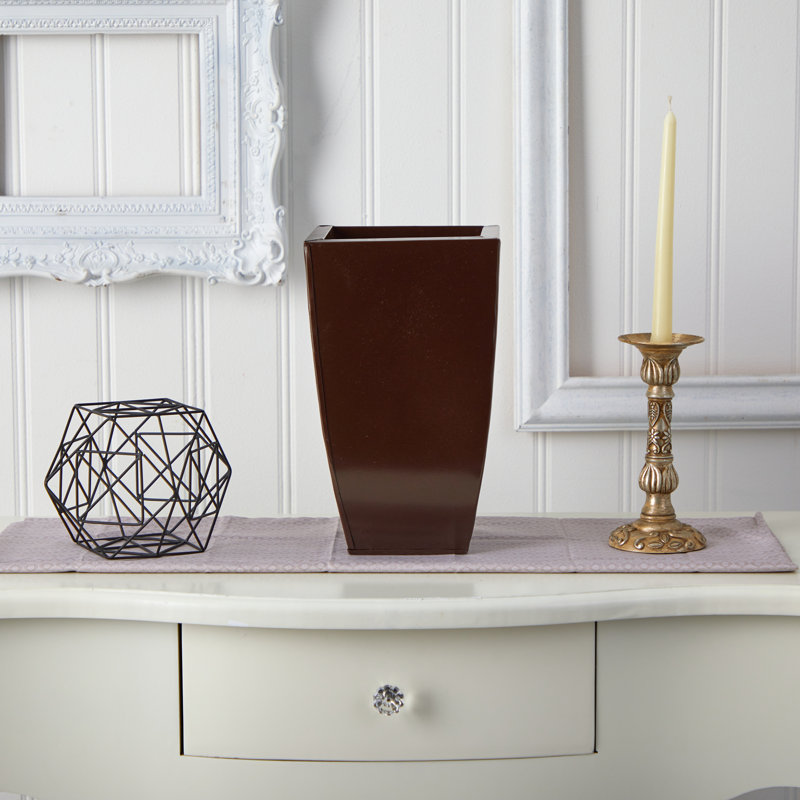 Aristocles Metal Pot Planter, Bronze