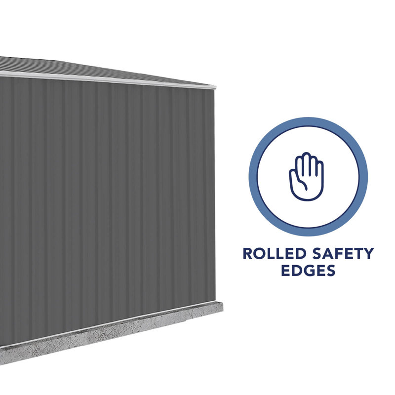 Durango 5' x 10' Gray Galvanized Steel Metal Shed Kit