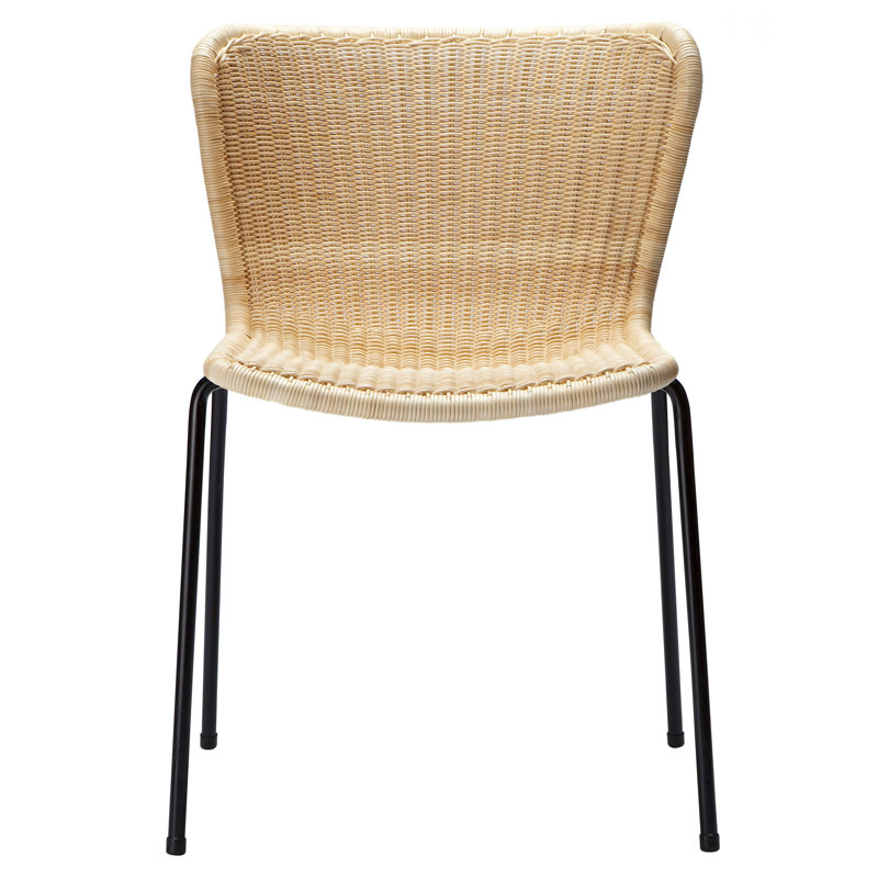 C603 17.8'' H Stacking Side Chair, Natural