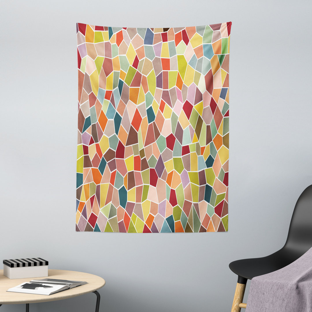 Wandteppich, Motley Retro Mosaic, Bunt, Mehrfarbig