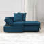 Chaise convertible 1 pièce de style contemporain avec coussins-2030822650
