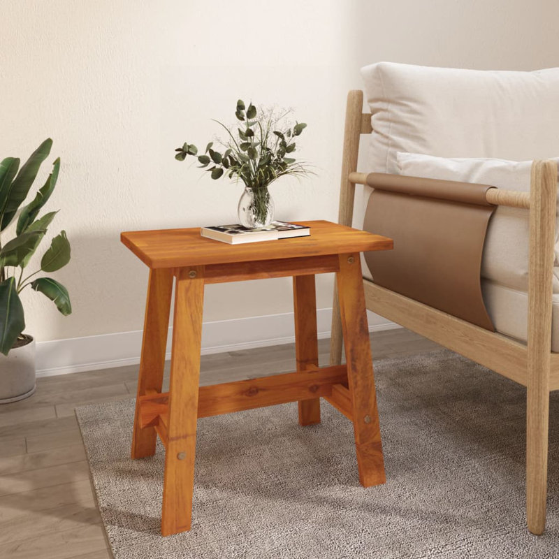 Cabazon Solid Wood Accent Stool