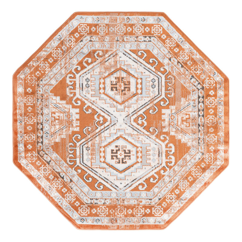 Filey Oriental Indoor Rug, Octagon 7'10"