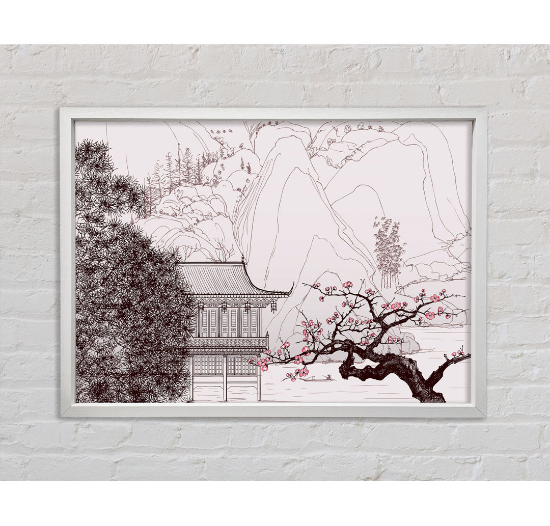 Home Of The Chinese Cherry Blossom - Einzelner Bilderrahmen Kunstdrucke auf Leinwand