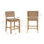 Tabouret à hauteur de comptoir en suède tissé avec pieds en bois massif, paquet de 4-1746367329-1800429889-1748026467