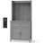 63'' Pantry Cabinet, 4 Hooks Kitchen Pantry Storage Cabinet with Drawer & Adjustable Shelves, Coffee Bar Table for Kitchen Room, Living Room, Dining Room, Gray-1589509210