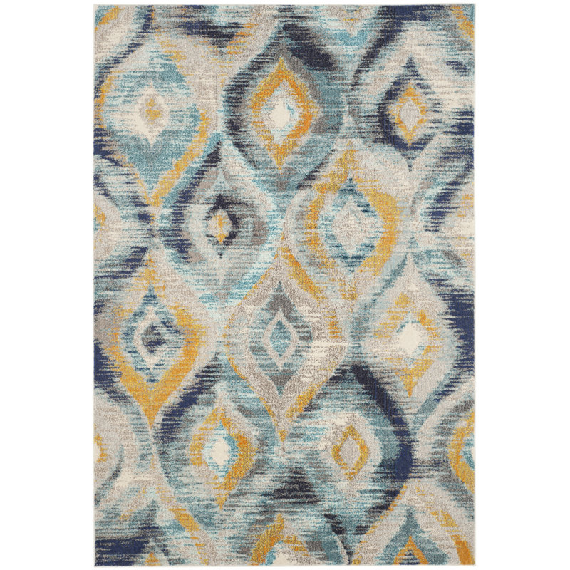 Nistler Ikat Area Rug, Rectangle 201 x 279 cm