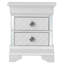 Table de chevet 2 tiroirs Verona, blanc-776046800