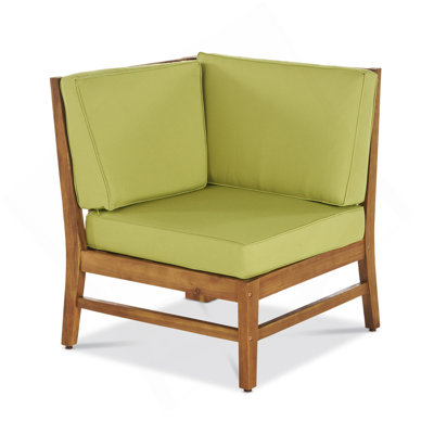 Fauteuil de coin Perla, vert