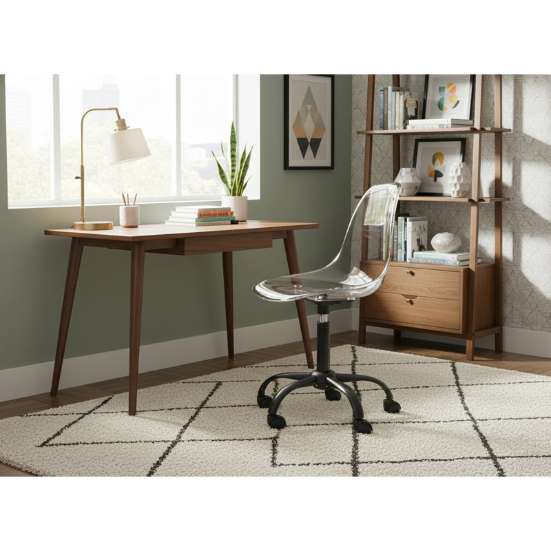 Chaise de travail Clarion, Noir mat