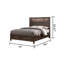 Ensemble de chambre à coucher avec rangement pour très grand lit 5 pièces KENZO en bois, tête de lit à DEL, haut-parleurs Bluetooth et ports USB - noyer-1583529138-1583529123