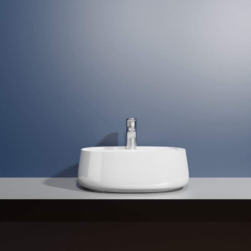Mood 17.7'' L Bathroom Sink, Glossy White