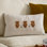 Asraa Orange and Cream Rectangular Throw Cushion