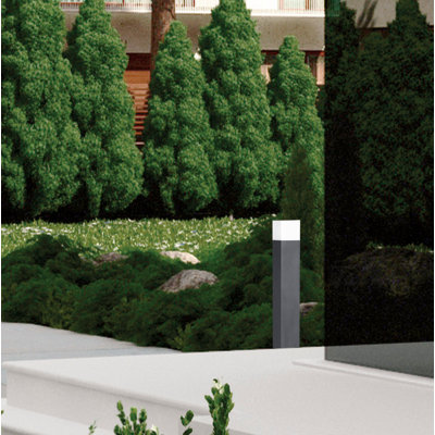 Stick Dark Grey Metal Pathway Light