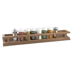 24 Large Empty Jars | Magnetic Spice Rack with Wall Base 20x10