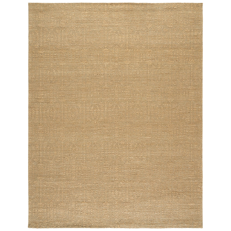 Natural Fiber Hand Woven Jacquard Performance Solid Color Indoor Rug, 8'-0" X 10'-0" Rectangle