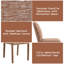 Ensemble de 2 chaises d'appoint en chenille Lidi