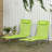 Outsunny 2 Piece Folding Chaise Lounge Chairs, Pool Sun Tanning Chairs, Outdoor Lounge Chairs With 6-Position Reclining Back, Breathable Mesh Seat, Headrest For Beach, Yard, Patio, Green