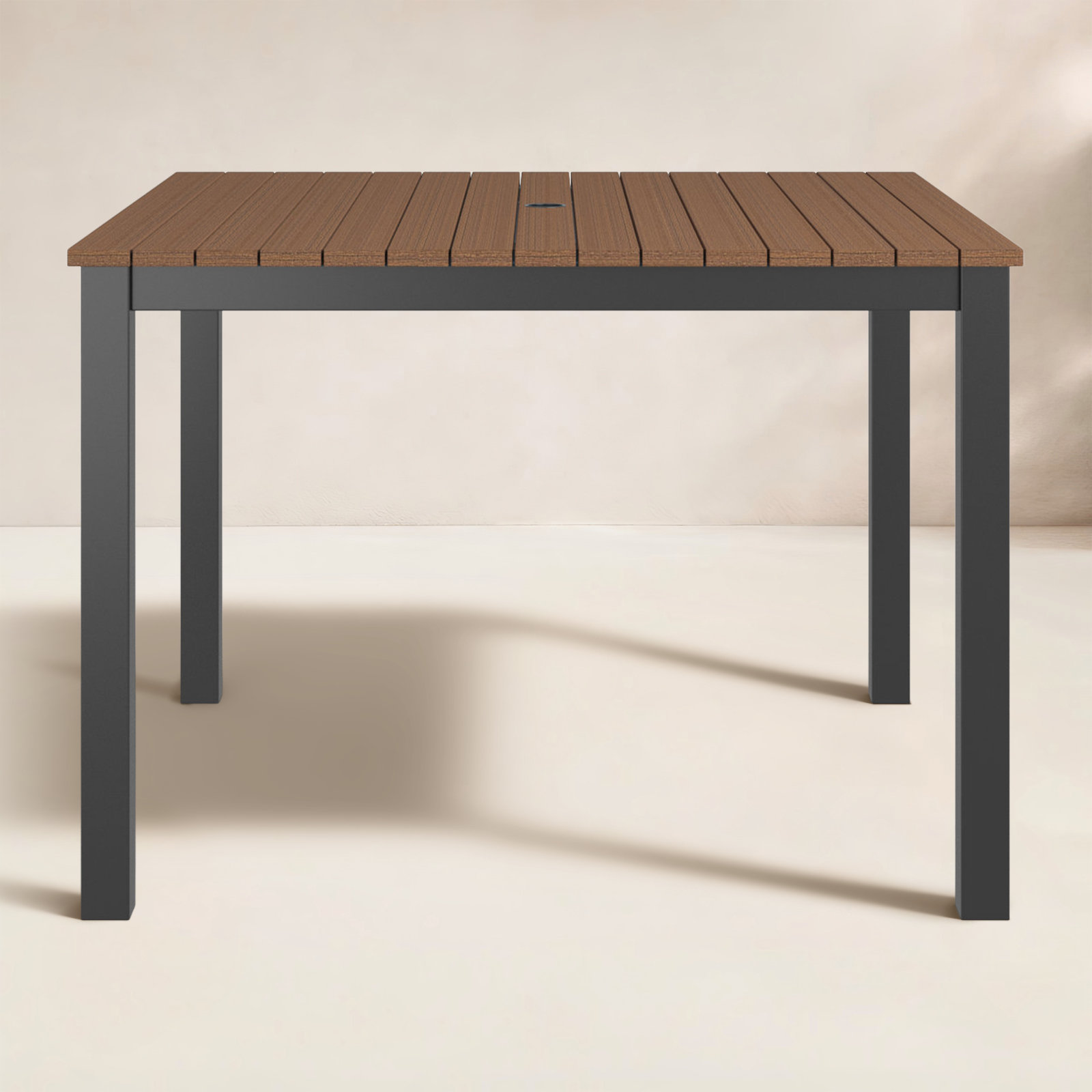 Townsend 41" Patio Dining Table, 41" W x 41" L x 29" H, Brown