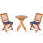 Milbourn Acacia 2 - Person Patio Conversation Set with Cushions-1503832281
