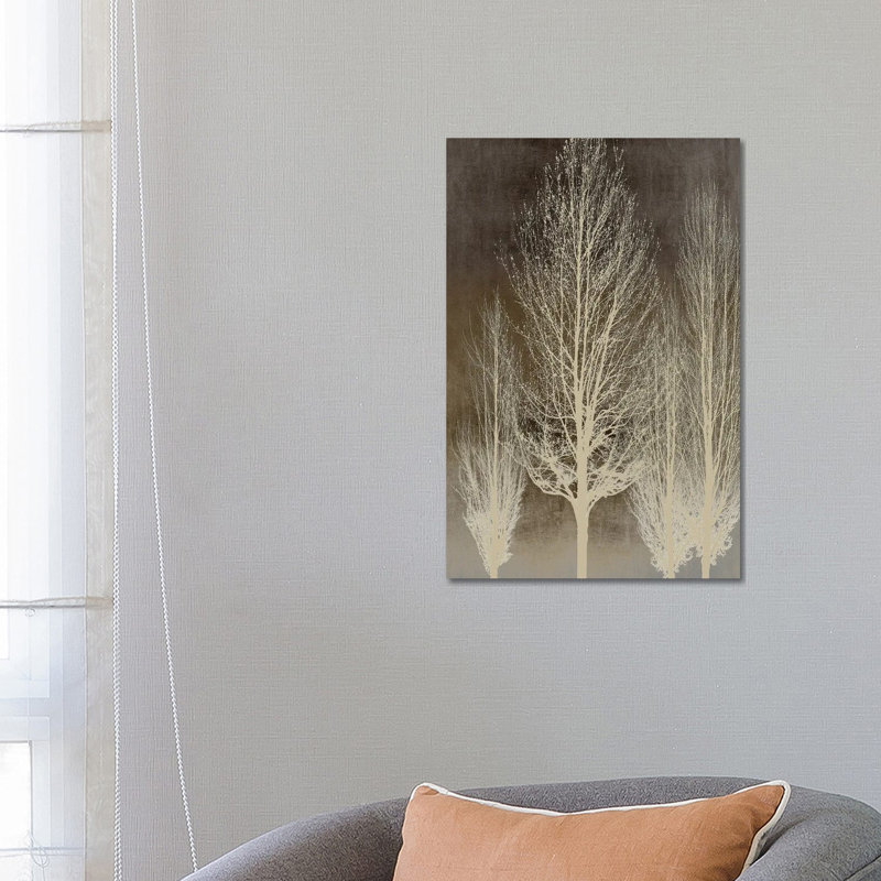 Trees On Brown Panel II by Kate Bennett - Wrapped Canvas Print, 66.04 cm H x 45.72 cm W x 1.91 cm D