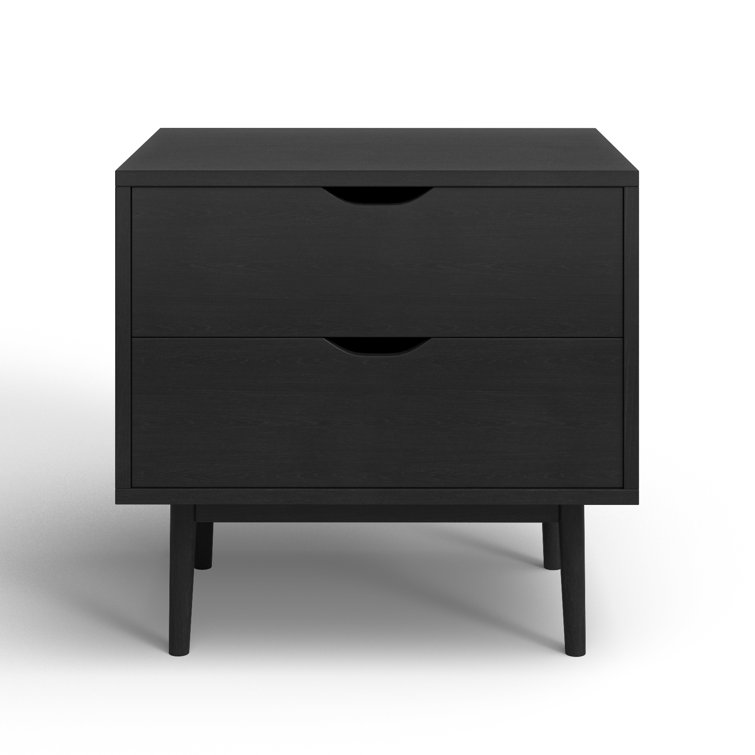 Indra 2 - Drawer Solid Wood Nightstand *similar to stock photo* 