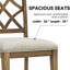 2 chaises de salle à manger rétro Mid-Century - Structure en bois massif et revêtement de couleur chêne blanc pour la maison-1573958857-1573958858