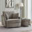 40.6'' Wide Swivel Barrel Chair and Storage Ottoman-101920844