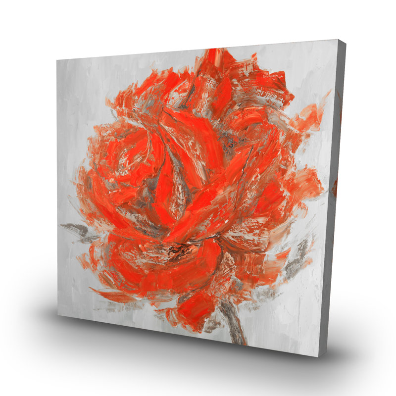 Abstract rose - 32"x32" art on canvas