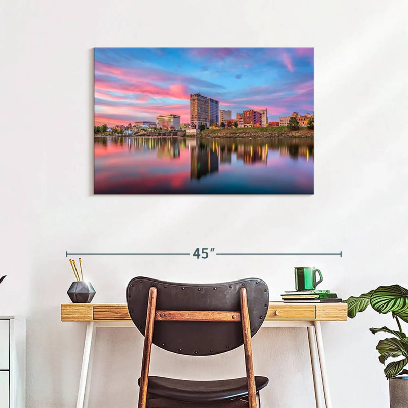 Nicci Charleston River Skyline, 24" H x 36" W