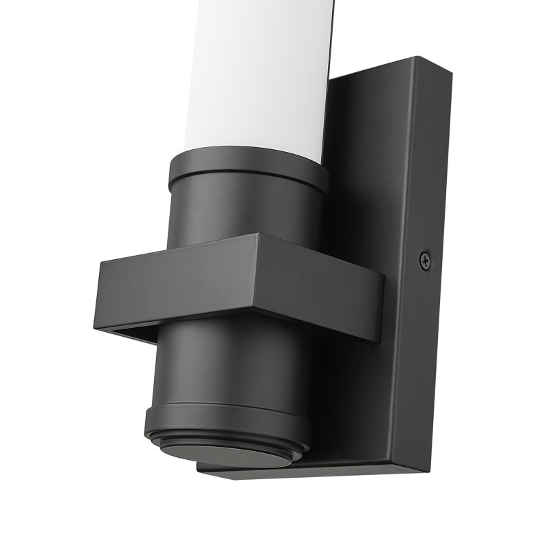 Duggins 1 Light Wall Sconce, Matte Black