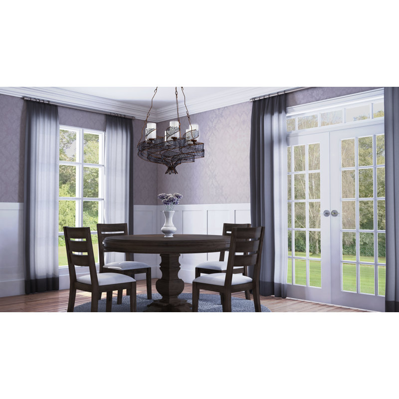 Flow 6-Light Chandelier - Hammered Ore, Hammered Ore