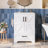 Bathroom Vanity, Bathroom Vanity With Sink, Farmhouse Wood Fixture Stand Pedestal Bathroom Cabinet With Drawer, Easy Assembly-709009220
