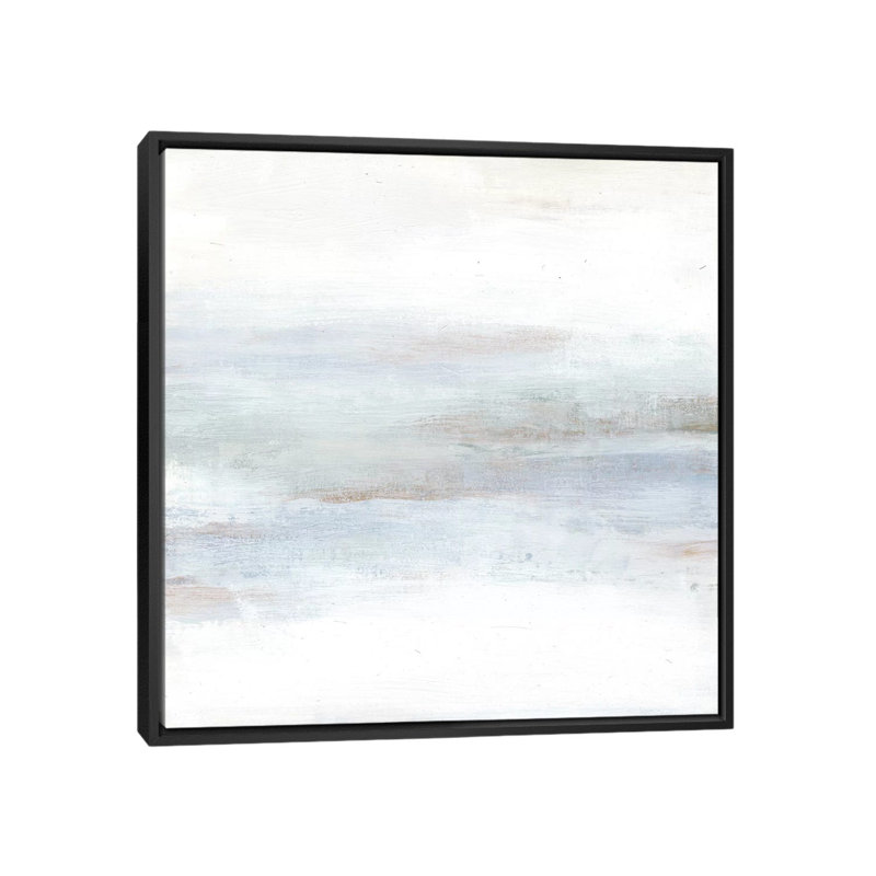 «Cape Horizon II», reproduction sur toile, H 18 po x l 18 po x P 1,5 po, Toile avec cadre noir, Pas de tapis