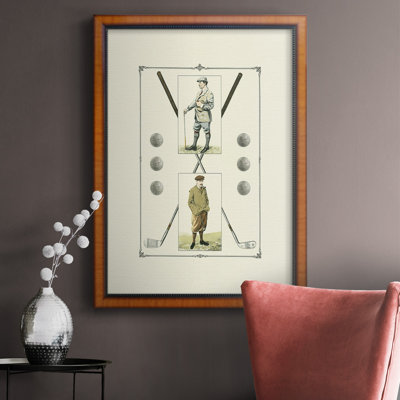 " Golfers: John Henry & R. Maxwell Premium Framed Canvas- Ready To Hang "