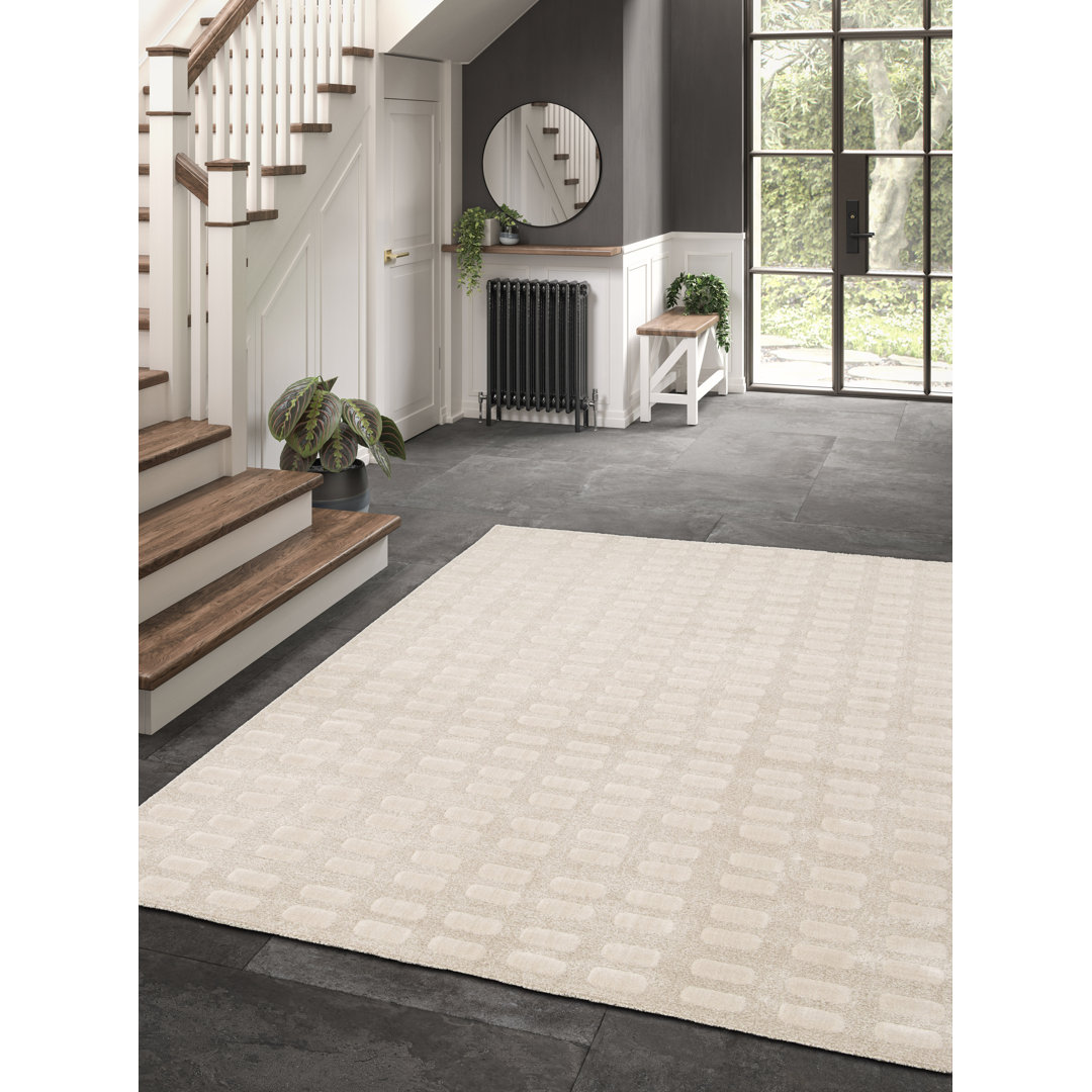 Teppich Anyely in Beige/Cremefarben