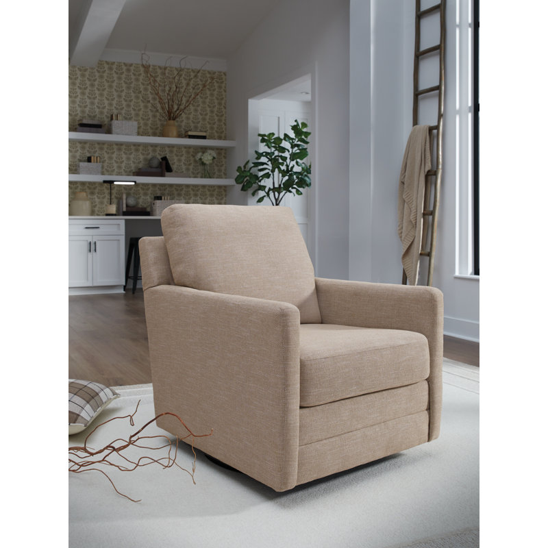 Fauteuil d'appoint pivotant Freybourne nouvelle génération Nuvella, Beige