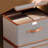 1Pcs Storage Bins with Lids, Collapsible Closet Organizer Container, Fabric Organizer Box with Handles, Decorative Storage Boxes with Lids for Organizing Clothes, Books, Light Grey-1553549310