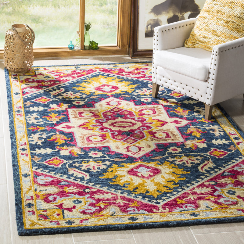 Posner Hand Tufted Wool Oriental Rug, Rectangle 4' x 6'