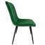 Montegut 47cm H Tufted Velvet Upholstered Upholstered Back Side Chair in Green