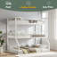 Lit superposé, lit superposé triple en métal avec garde-corps de sécurité, lit superposé robuste avec conception à réduction de bruit-379718131-379718121