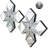 Crushed Diamond Decorative Mirror 2 Pack 16.75X16.75” Diamond Shape Glass Decor Wall Mirror For Home Decor, Accent Mirror