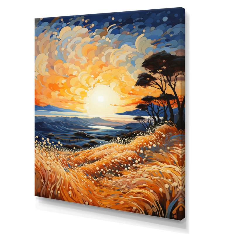 Plage sablonneuse pointillisme III - Nautique et plage, reproductions d'art mural, H 20 po x l 12 po x P 1 po, Toile tendue