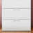 Jumbo Storage Chest In Glossy White With Deep Drawer Capacity Four Dresser - Extra Space For Larger Objects, Full Extension Bearing Slides Easy Retrieval, Water & Heat Build, Stain Scratch Finish, E0