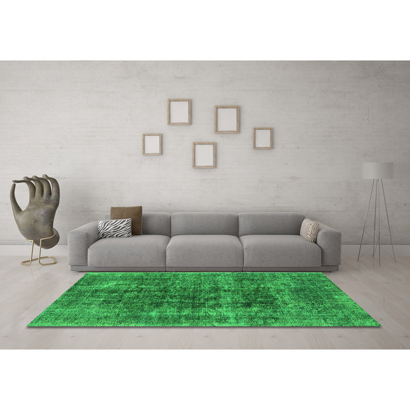 Washable Oriental Indoor Rug, Square 7'