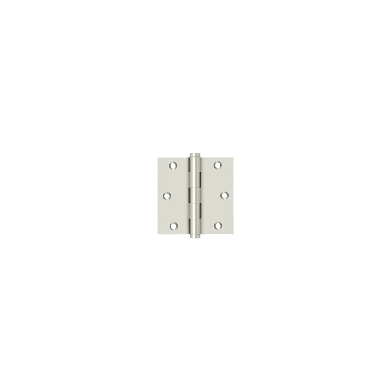 102'' x 102'' Butt Bearing Hinge, Polished Nickel